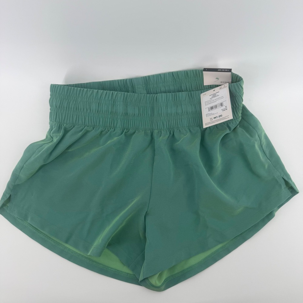 DSG Womens Stride High-Rise Short Green Iridescent Small DAW14201N NWT - Picture 2 of 7